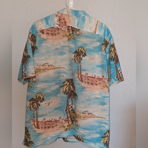 Tori Richard Hawaii Seersucker Camp Shirt Button Up Aloha Tropical Size XXL - Picture 5 of 12